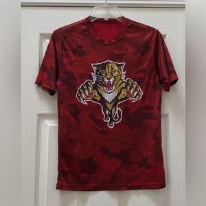 Florida Panthers NHL Hockey Red Graphic Men's Tee from Sport-Tek, Size Men's XS